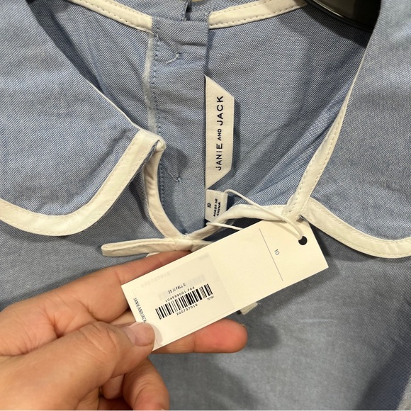 NWT Janie and Jack Oxford Collar Dress Big Gir Kid size 10 SKU 10030229 - Picture 5 of 10